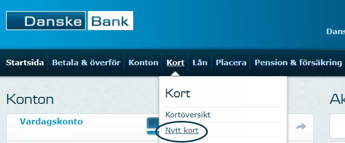 Kort  Danske Bank