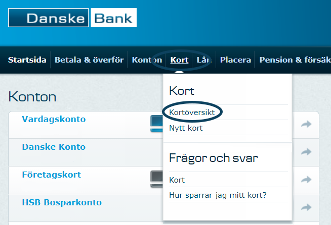 Kort | Danske Bank