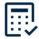 Ikon med en miniräknare