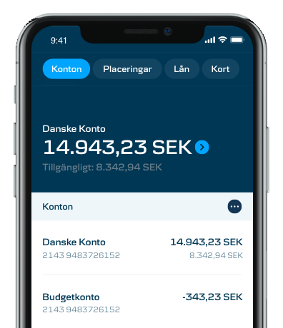 danske bank bankkonto på mobil