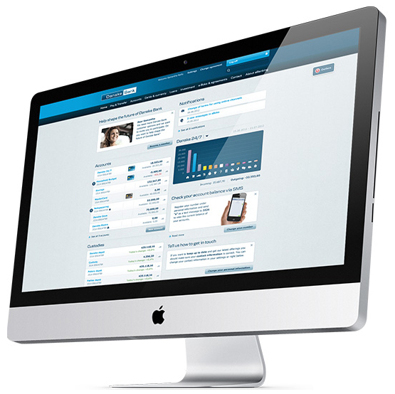 danske banks hemsida på appledator